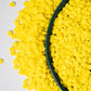 NIPEOR Rainbow Sprinkles Yellow Confetti Sprinkles 3.53oz/100gEdible Sprinkle Topping Confetti Sprinkles, Round Sprinkles for Ca