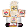 Gardners Wisconsin Cheese and Sausage, Wisconsin Cheese and Sausage Sampler - Contains; Buffalo Wing Cheese, 8 Year Super Sharp