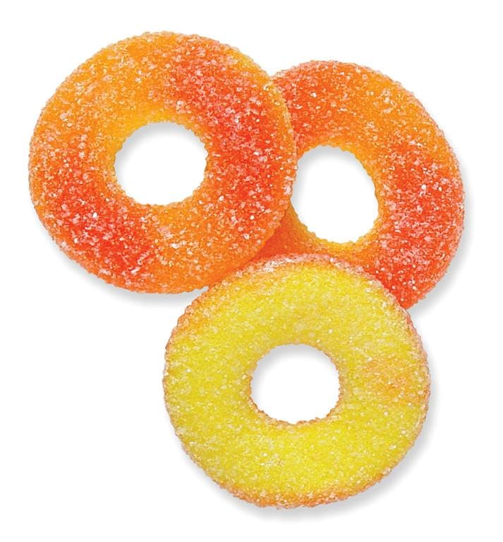 Peach Rings Sweet Peachie O'S, 4.25Oz Bags (Pack Of 3)