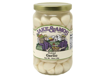 Pickled Garlic - J&A - Two 16oz Jars - Packed Fresh