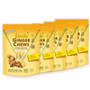 Prince of Peace Ginger Chews With Lemon, 4 oz. ? Candied Ginger ? Lemon Candy ? Lemon Ginger Chews ? Natural Candy ? 5 Pack