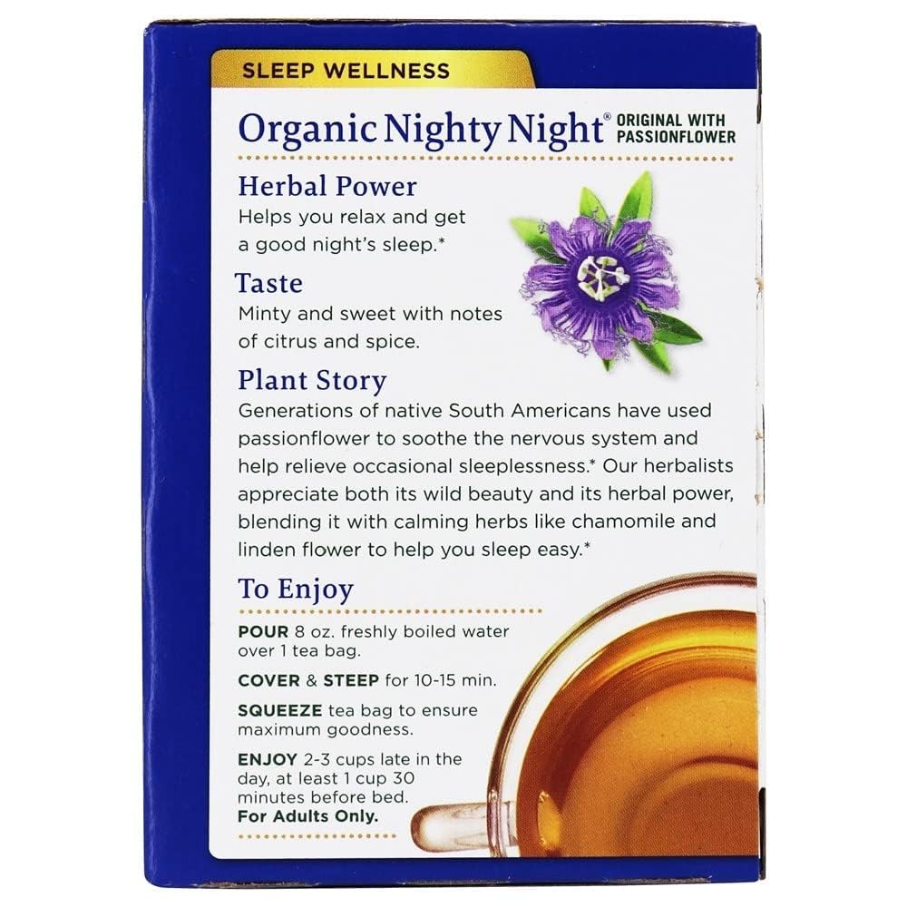 Traditional Medicinals Organic Nighty Night Tea, 16 Tea Bags (Pack Of 1)