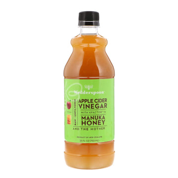 Wedderspoon Apple Fruit Beverage Vinegar With Manuka Honey  25.4 Ounce (Pack Of 6)6