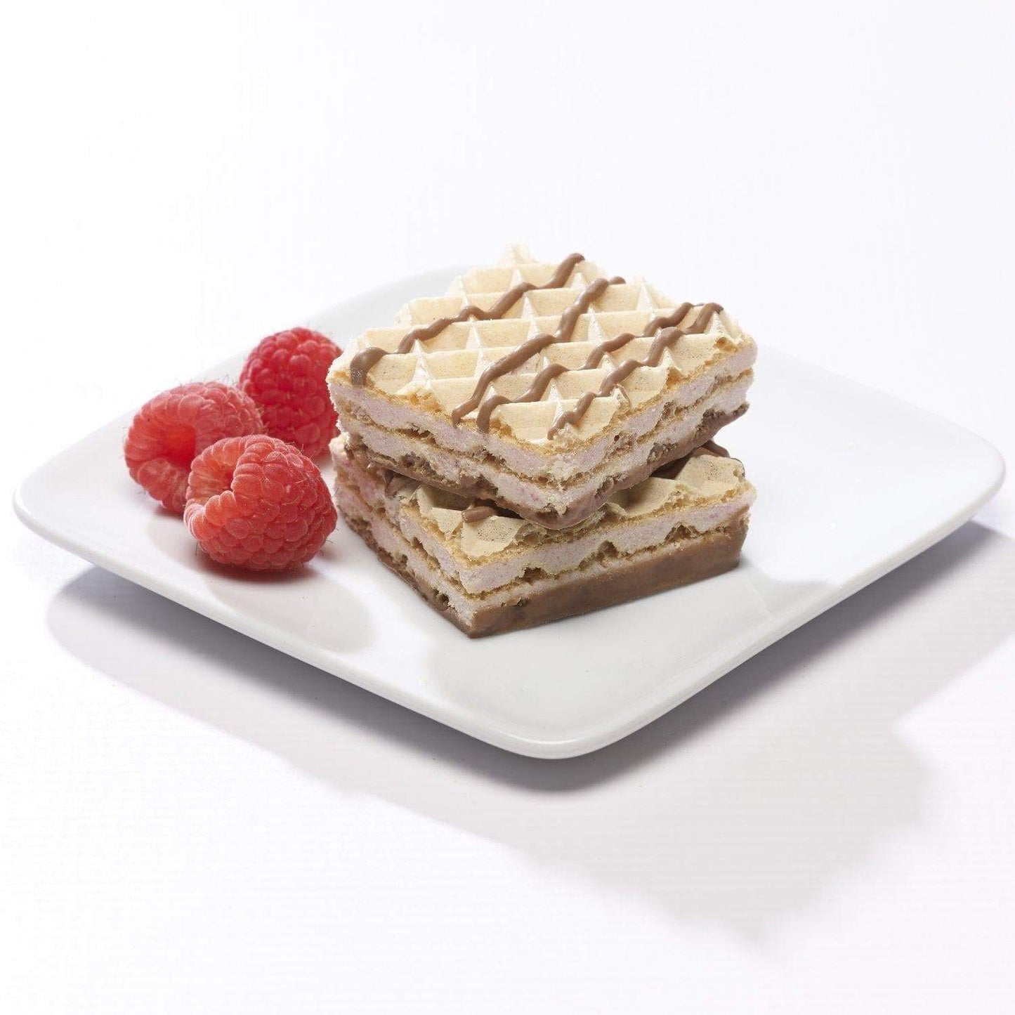 Proti-Thin High Protein Raspberry Wafer Squares, 15g Protein, Low Calorie, Low Carb, Low Sugar, Aspartame Free, Diet Wafer Bars,