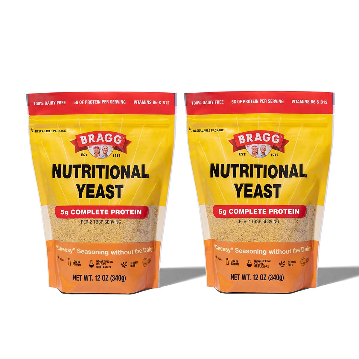 Bragg Nutritional Yeast Seasoning - Vegan, Gluten Free, 24 Ounce (Pack of 1)