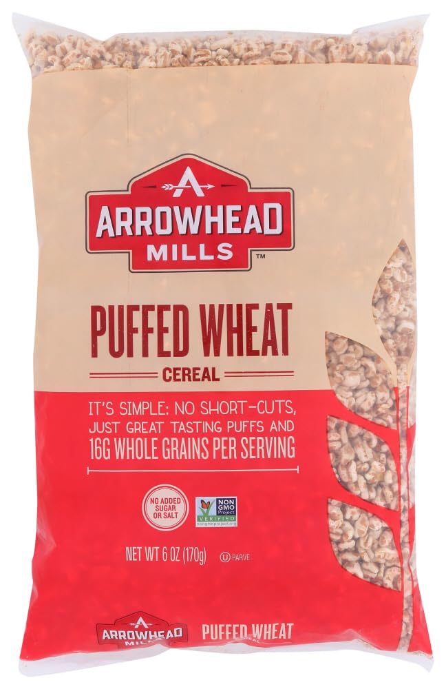 Arrowhead Mills, Cereal Puff Wheat Ns, 6 Oz, (Pack Of 12)