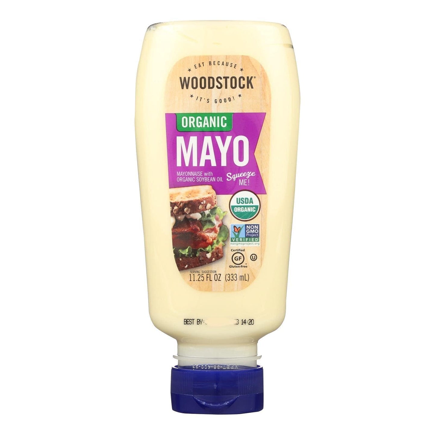 Woodstock Farms B01746 Woodstock Mayonaise- Squeezable - 12X11.5 Oz