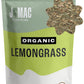 J MAC BOTANICALS Organic Cut & Sifted Dried Lemongrass Tea, 4 oz, USDA Organic, Resealable Pouch