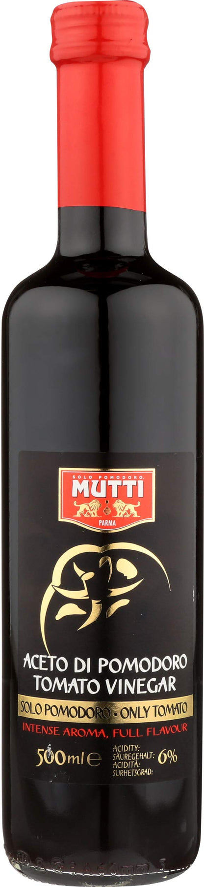 Mutti Tomato Vinegar (Aceto di Pomodoro), 16.9 oz. | Italys #1 Brand of Tomatoes | Fresh Taste for Cooking | Vegan Friendly & Gl