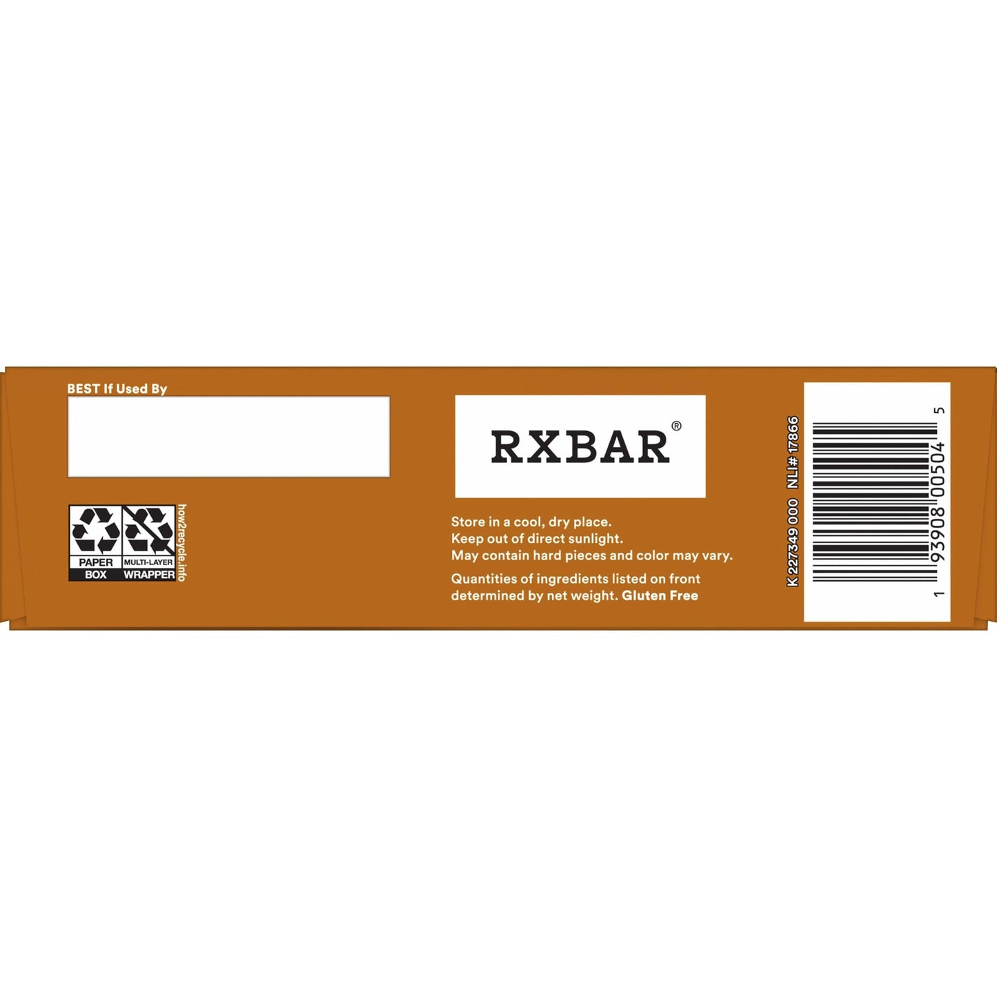 RXBAR Peanut Butter Protein Bar 5 Count, 1.8 OZ