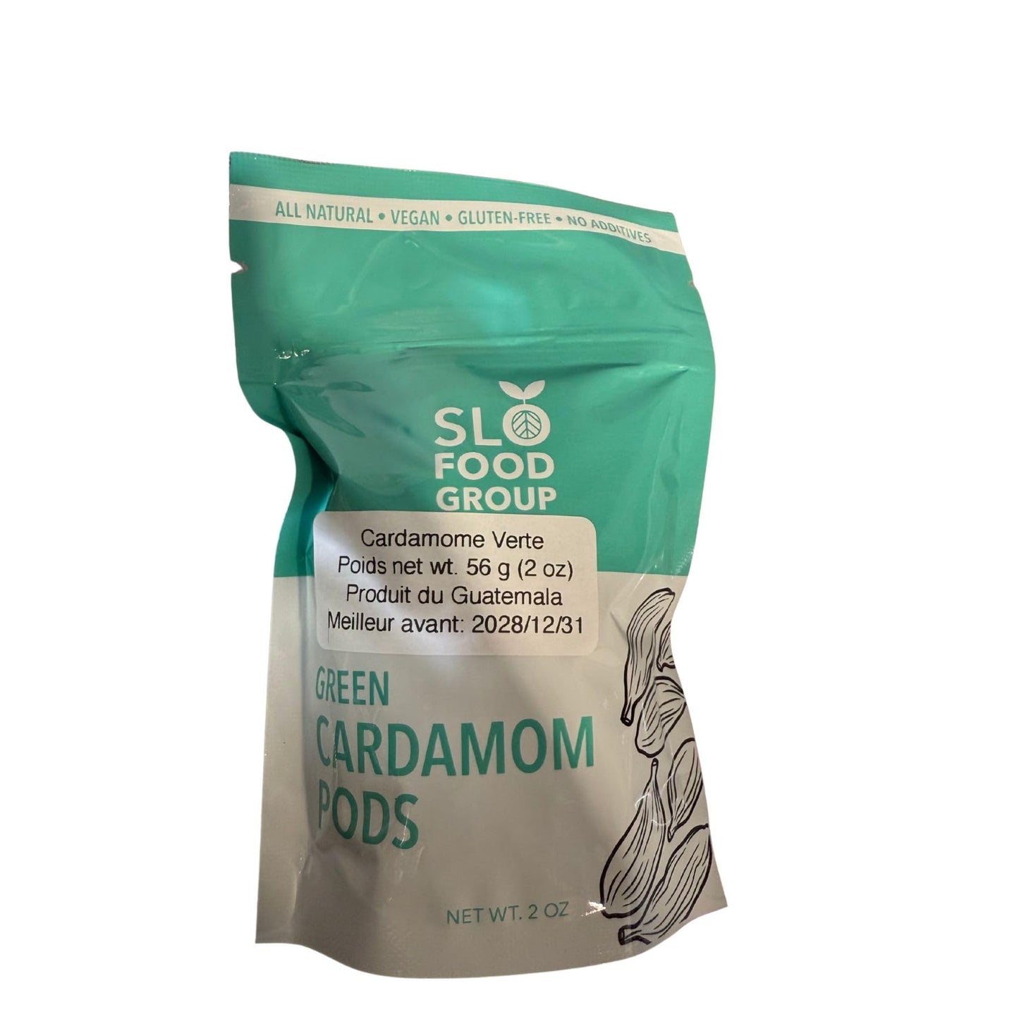 Slofoodgroup Green Cardamom Pods -Natural Cardamom Spice- 16 Oz.