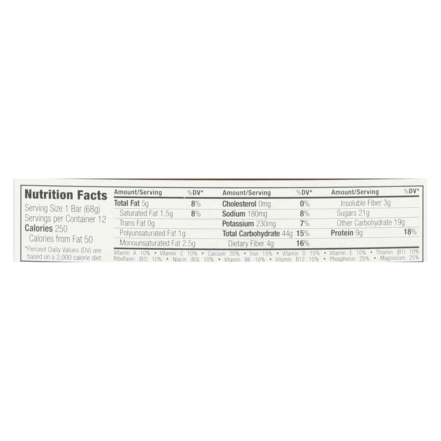 Clif Bar, 2.4 Ounce - Organic Chocolate Brownie (12 Pack)
