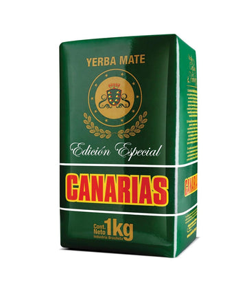 Canarias Loose Leaf Unsmoked Yerba Mate Tea Special Edition 1 Kilogram | Hand Selected Special Harvest | Sustained Energy Antiox
