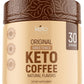 Keto Vitals Instant Keto Coffee Powder - 30 Servings - Low-Calorie Original Sweetened Coffee with Keto-Friendly Creamer