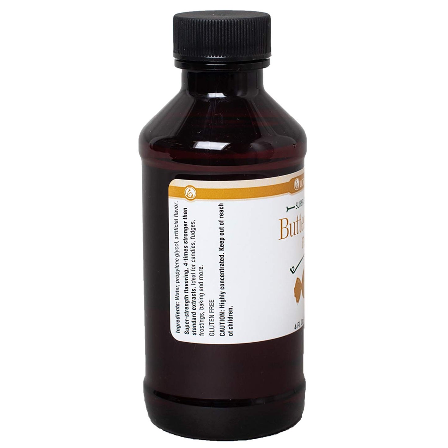 Lorann Butterscotch Ss Flavor, 4 Ounce Bottle - Includes A Threaded Glass Dropper