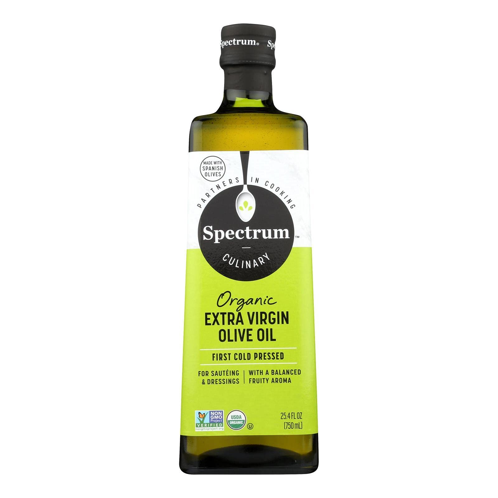 Spectrum Organic Extra Virgin Unrefined Olive Oil, 24.5 Ounce - 6 Per Case.