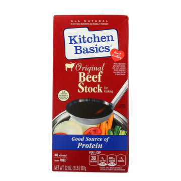Kitchen Basics Beef Stock, 32 Ounce - 12 Per Case.