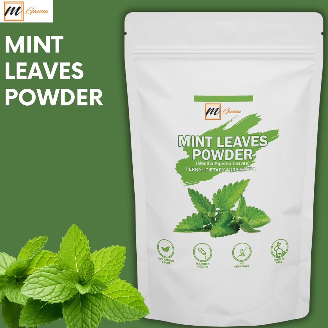 100% Natural Mint Leaves Powder for Skin and Health Care 227 GMS / 0.5 LBS