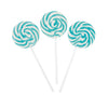 Swirl Lollipop Sucker - Bulk Individually Wrapped Pops - Candy Buffets, Graduation Parties, Anniversaries & Weddings, Aqua (Set 
