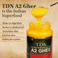 Tdn Farm Fresh A2 Ghee - 1L Glass Bottle, Nddb A2 Lab Certified, A2 Cow Desi Ghee, A2 Ghee Bilona Method, A2 Organic Cow Ghee, Grassfed, Cultured Enhanced Ghee, Curd Churned A2 Ghee