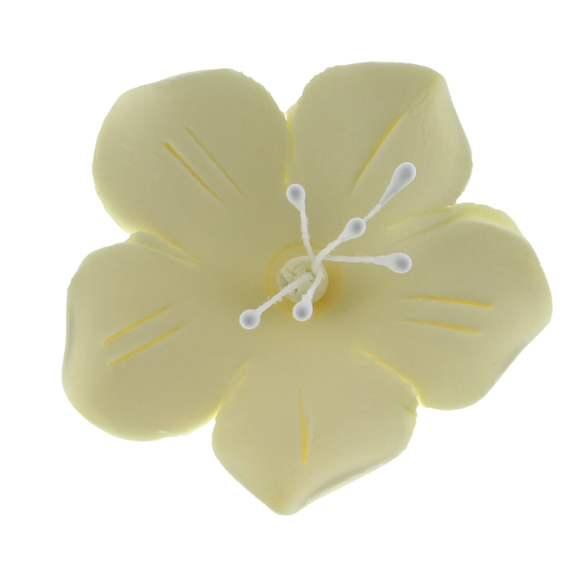 Global Sugar Art Fruit Blossom Sugar Cake Flowers, Yellow, Large, 18 Count by Chef Alan Tetreault