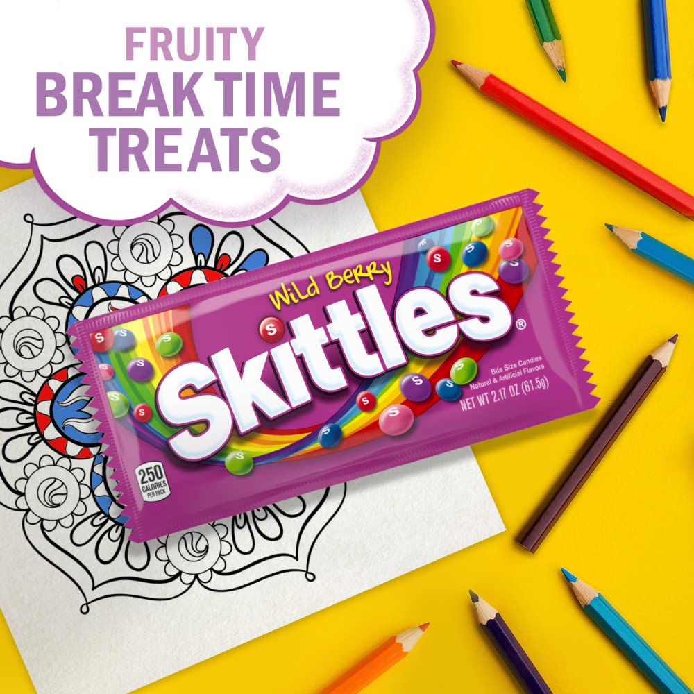 Wrigley Skittles, Wild Berry, 2.17 Oz (36 Count)