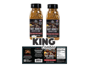 Pit Boss Grill Seasoning & Rub Hot Honey 5.0 0z pack of 2 + King QR Code