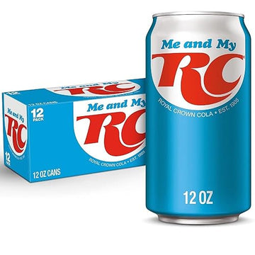 Rc Cola Soda, 12 Fl Oz Cans, 12 Pack