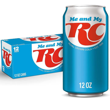 Rc Cola Soda, 12 Fl Oz Cans, 12 Pack