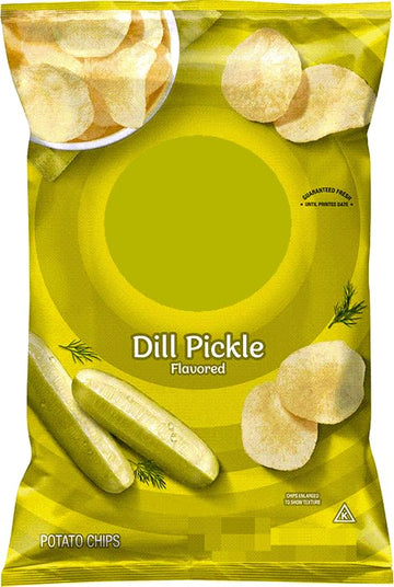 Dill Pickle Flavored Potato Chips, 1.5 Ounce (Pack Of 8) Bundled By City Wide Gourmet
