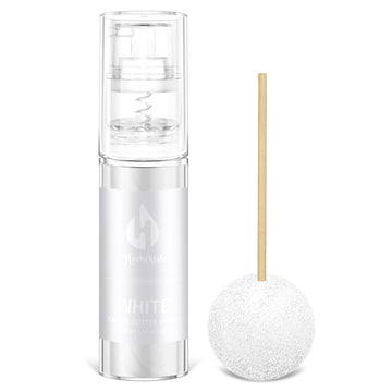 White Edible Glitter Spray - 10g Edible White Glitter for Cakes Food Grade Shimmer Powder Cake Sprinkles for Cookie Decorating C