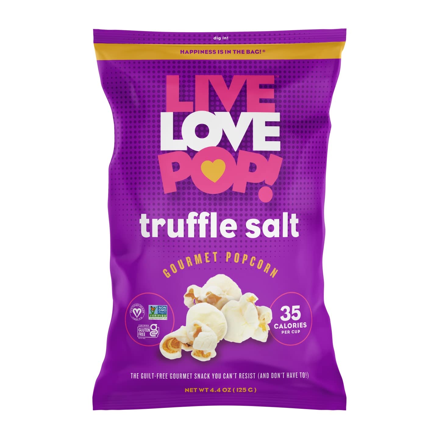 Live Love Pop Truffle Salt Popcorn 4.4 Oz. (12 Pack)
