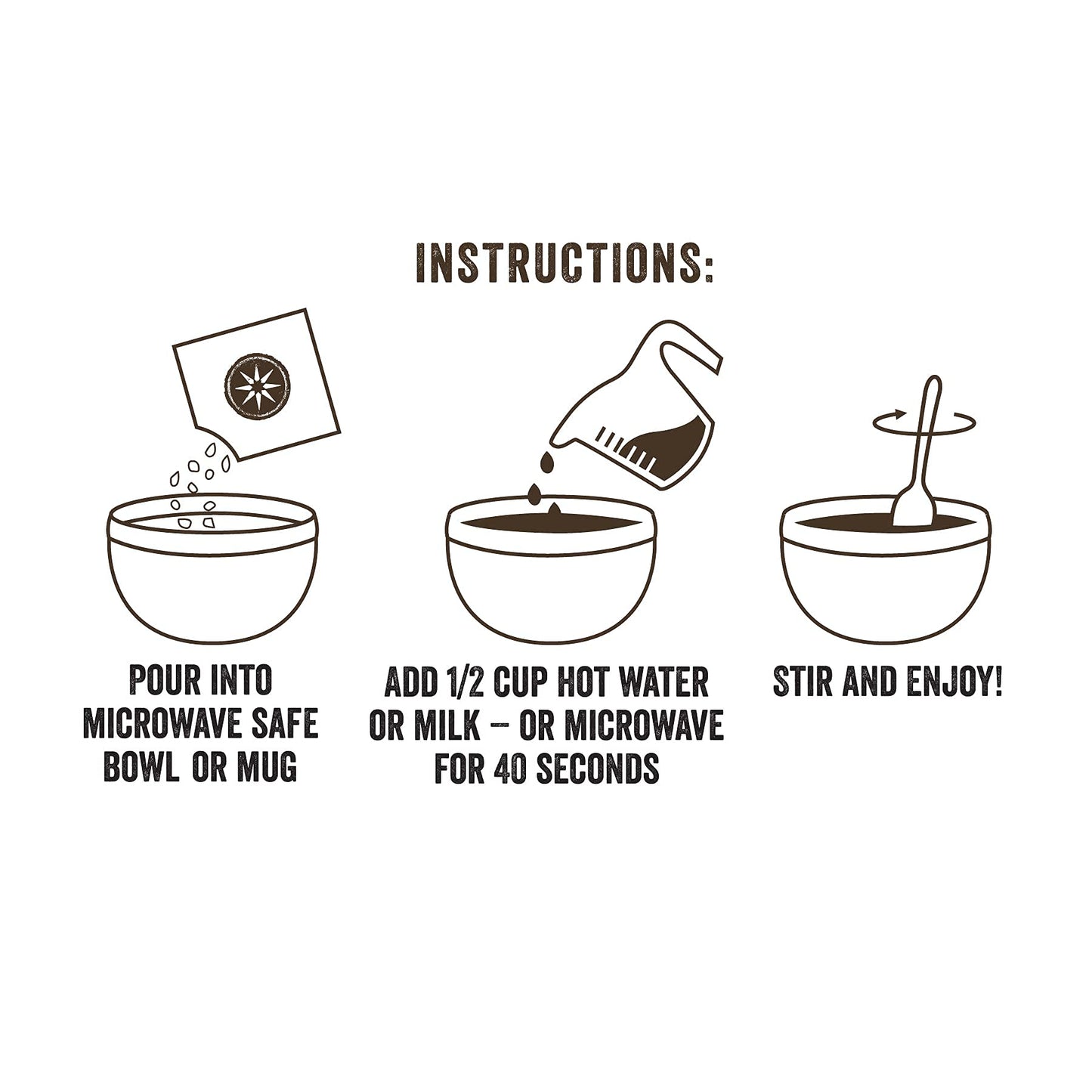 WILD ZORA Instant Grain-Free Hot Cereal, Paleo Friendly, Gluten Free, 1.8 oz (5-pack)