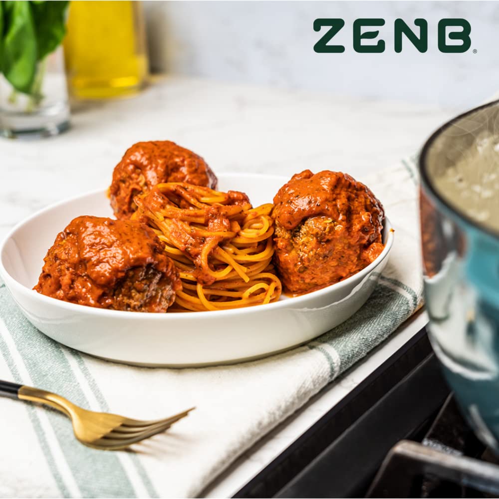 ZENB Plant Based Spaghetti - Made From 100% Yellow Peas, Gluten Free Pasta, Non-GMO, Vegan, Certified Kosher, 17g of Protein & 1