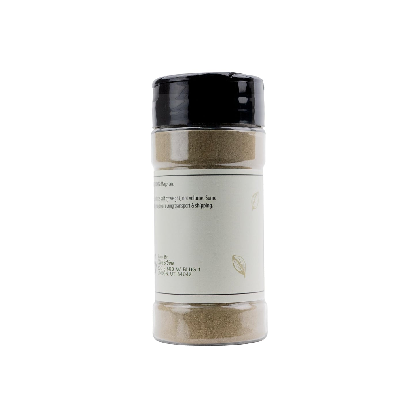 Olive & Vine Ground Marjoram, Earthy & Sweet, Seasoning For Soups, Stews, And Roasts, With Rich Tradition, Authentic Taste, For