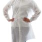Dealmed Sms 4X-Large White Lab Coat - Disposable Medical Lab Coats, No Pockets, Breathable And Durable (Pack Of 10)