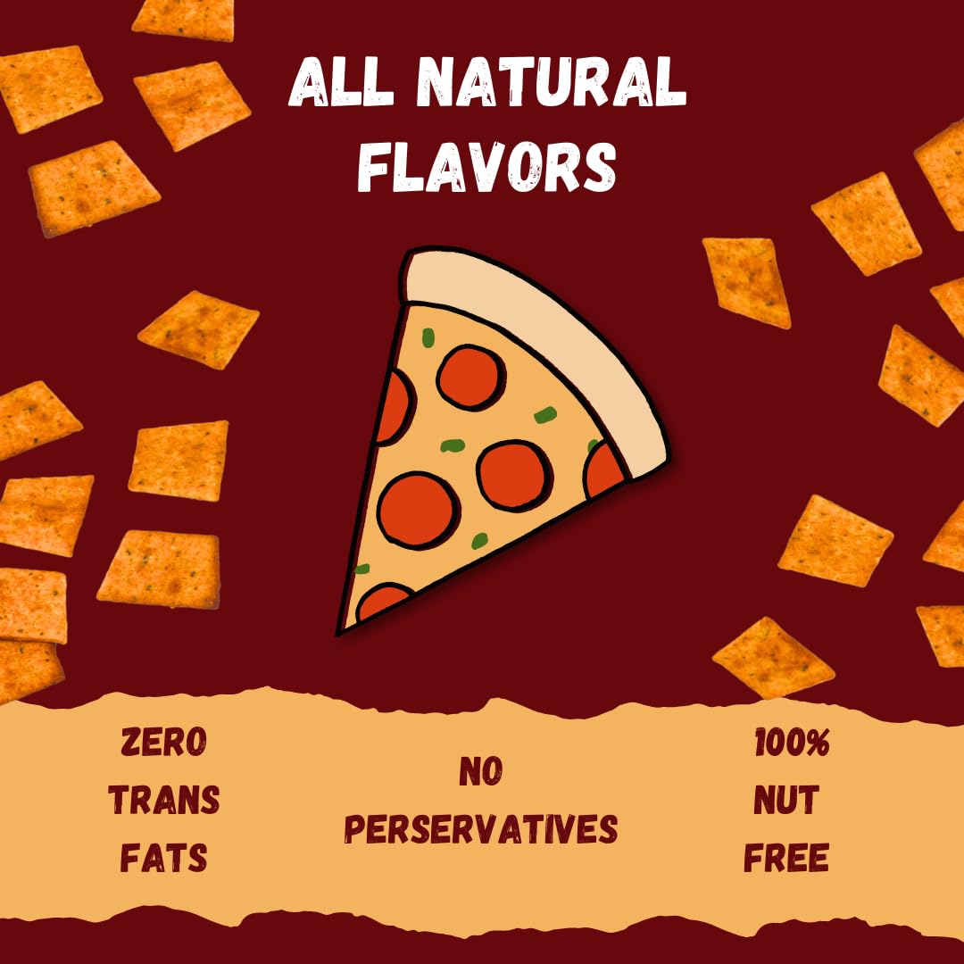 MJM Whole Grain Pizza  ers - Savory Bites Snack, 0.8 oz (Pack of 25)