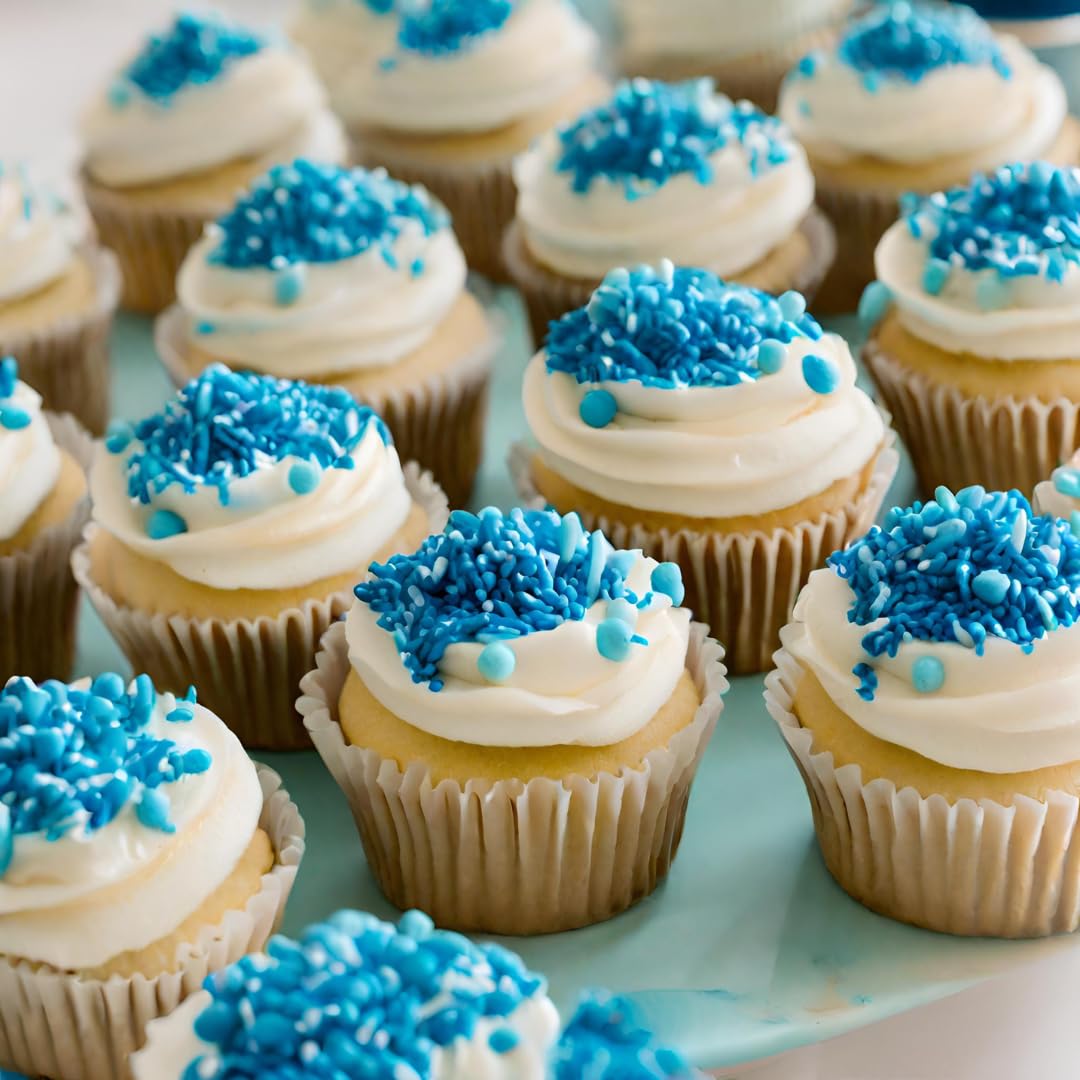 Granaroma Blue Sprinkles, Decorative, Cakes & Cupcakes (12 Ounce)
