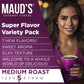 MAUDS Super Flavored Coffee Pods, 80 Count, 16 Assorted Flavors, Medium Roast, Compatible with Keurig K Cups, 100% Arabica Beans