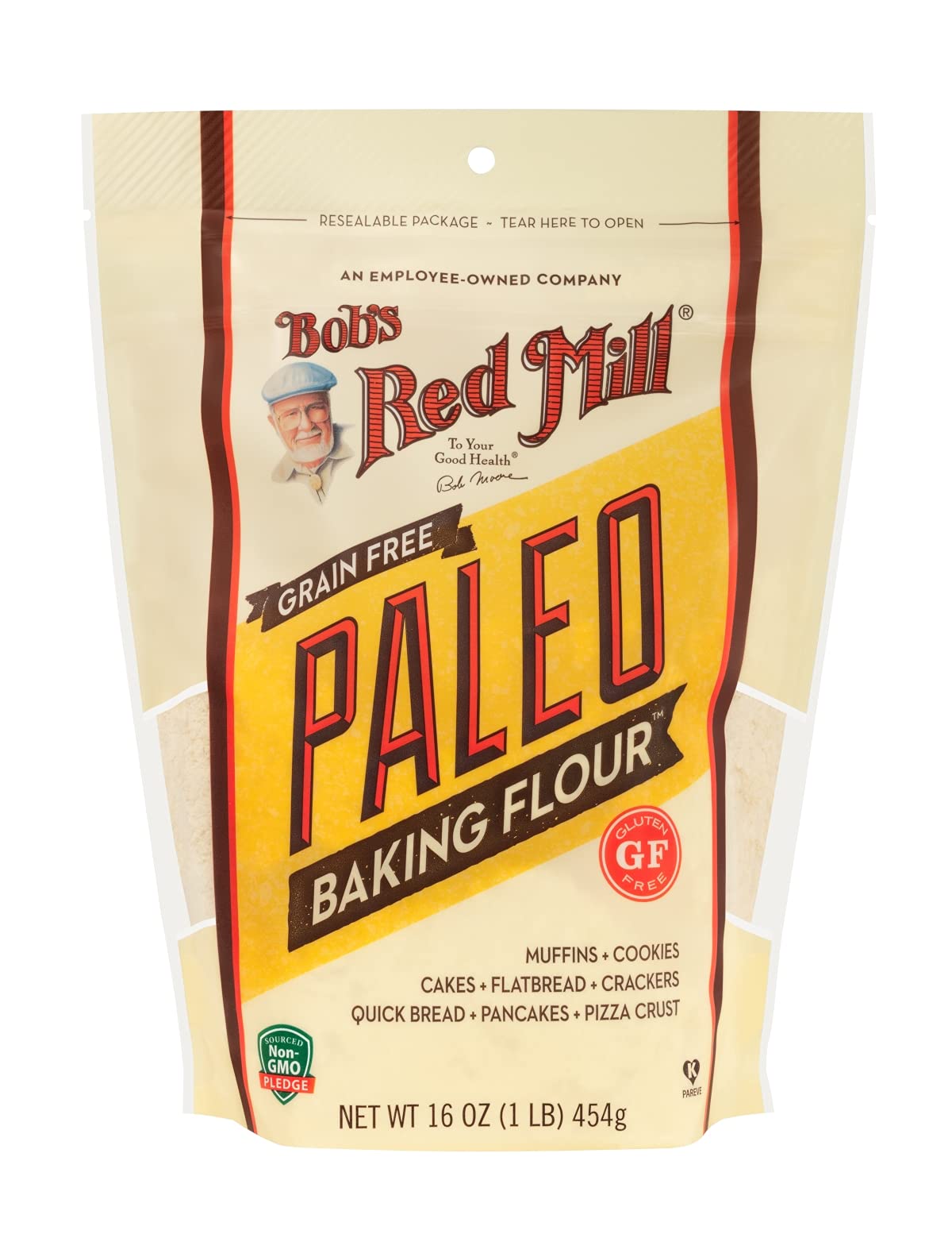 Bob s Red Mill Paleo Baking Flour, 16oz (Pack of 4) - Gluten Free, Non GMO, Vegan, Paleo Friendly, Kosher
