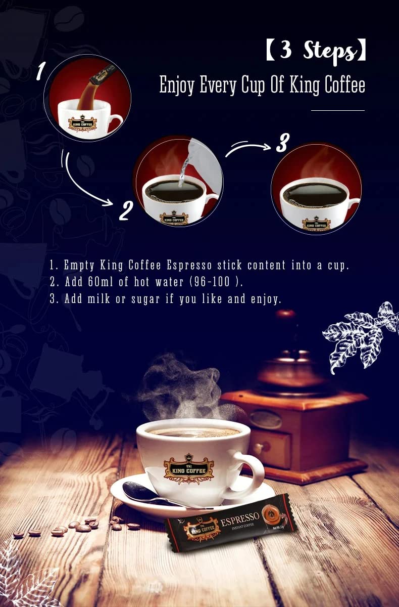King Coffee Espresso, Vietnamese Instant Coffee Arabica, Medium Dark Roast, Trung Nguyen G7 Vietnamese Coffee Drip Gift Set, Vin