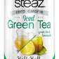 Steaz Organic Zero Calorie Half Iced Green Tea & Half Lemonade, 16 Oz (Pack Of 12)