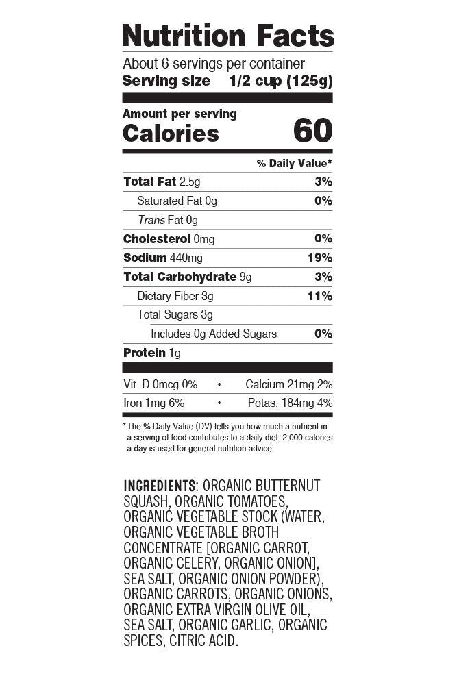 Sonoma Gourmet Organic Butternut Squash Pasta Sauce | USDA Organic, Vegan, Non-GMO, No Sugar Added | 25 Ounce Jars (Pack of 4)