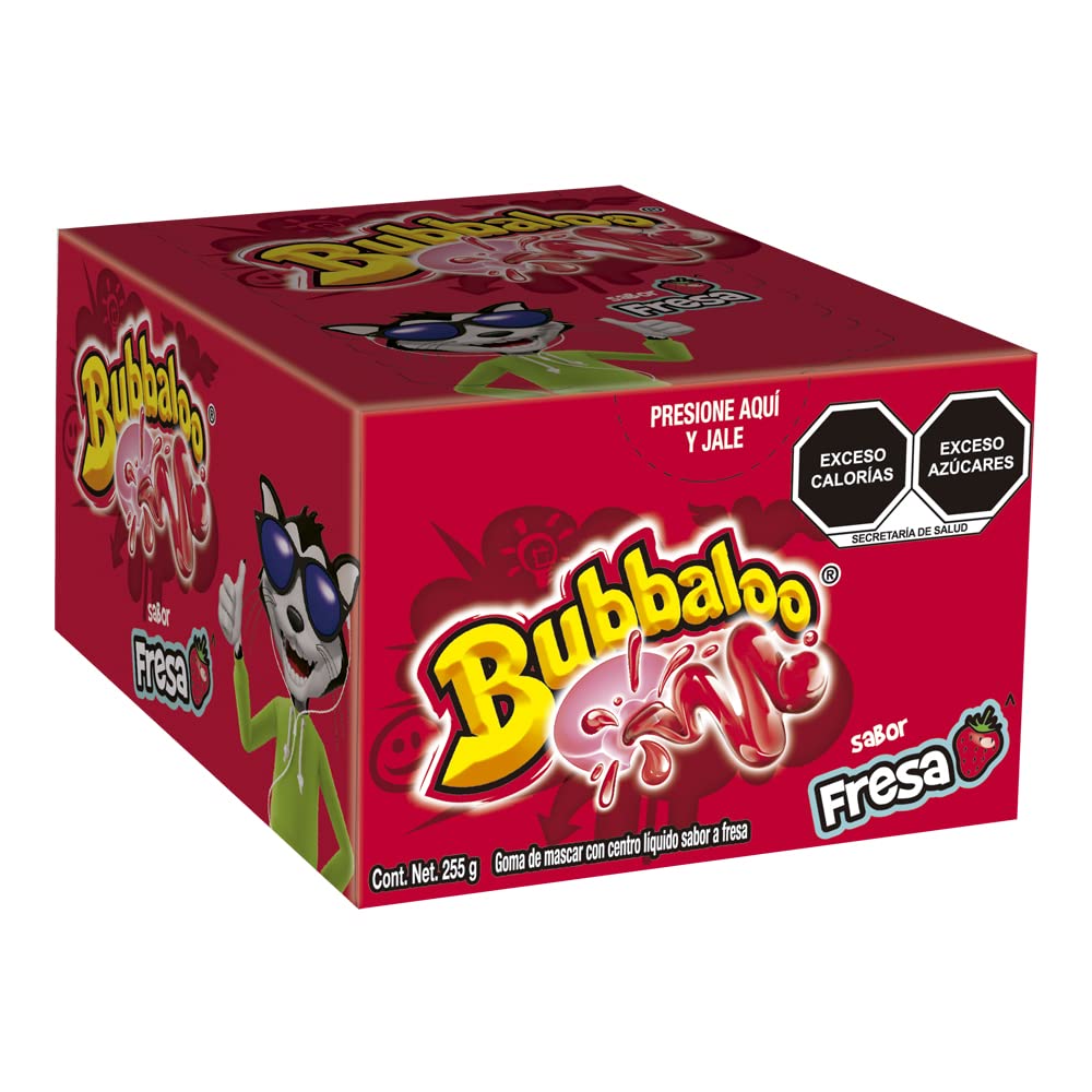 Bubbaloo Adams- Goma De Mascar 47 Pz- Sabores Varios (Fresa, 47Pz)