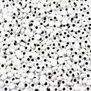 Sentovac 7mm Candy Eyeballs Eyes Edible Sugar Sprinkles Cookie Cake Cupcake Toppers Decorations Small Candy Eyes for Christmas H