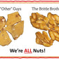Brittle Brothers Peanut Brittle - 8 Oz Box - Voted #1 In America - 4 X'S More Nuts! - Cashew Pecan Bacon Corporate Gift Men Wome