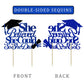 Moitkptt Graduation Cake Topper, She Believed She Could, Cardboard, Blue, 2024 Party Supplies