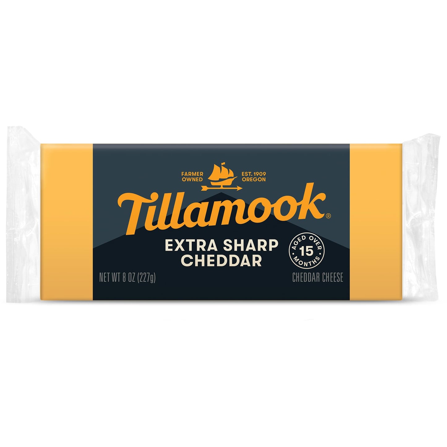 Tillamook Extra Sharp Cheddar Cheese, 8 oz (Packaging May Vary)