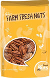 Farm Fresh Nuts Whole Shelled Dry Roasted Pecans with Himalayan Salt, 2 lbs, Vegan, Keto Friendly, Brown