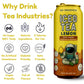 Tea Industries Black Tea with Lemon Iced Tea - Sugar Free  Low Calorie Citrus Flavor Electrolyte Drink for Hydration  16oz Cans (12-Pack)